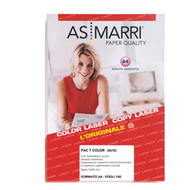 Poliestere laser a4 adesivo trasparente permanente 100fg marri