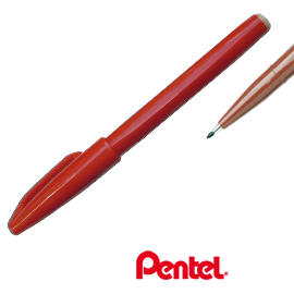 Pennarello signpen s520 rosso pentel