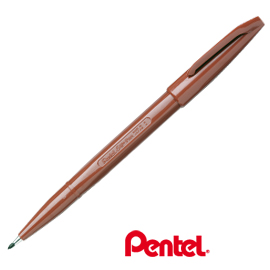 Pennarello signpen s520 marrone pentel