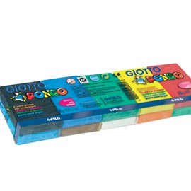 Pasta pongo fantasia 500gr (10 colori assortiti da 50gr)