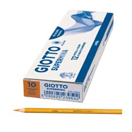 Pastello supermina monocolore arancio medio 10