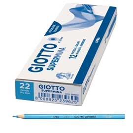 Pastello supermina monocolore celeste 22