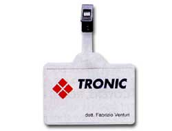 Portanome 9x6cm con clip in plastica 388 favorit