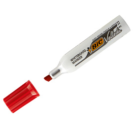 Pennarello velleda 1781 rosso p.scalpello whiteboard bic