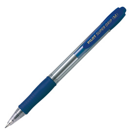 Penna sfera scatto super grip blu medio 1.0mm pilot