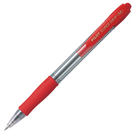 Penna sfera scatto super grip rosso medio 1.0mm pilot