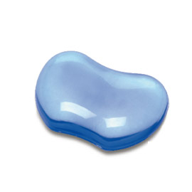 Poggiapolsi in gel trasparente blu 91177