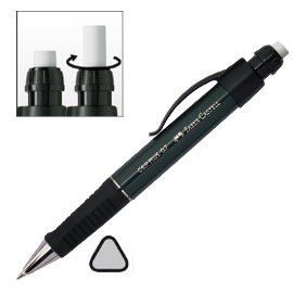 Portamine 0,7mm grip plus metallic fusto verde faber castell