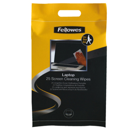 Pack 25 salviette pulisci schermo fellowes