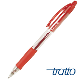 Penna sfera scatto easy gel 0,5mm rosso tratto