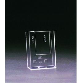 Porta depliant 1/3 a4 da parete trasparente