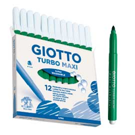 Pennarello turbomaxi verde cinabro giotto