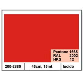 Plastica adesiva dc-fix 45cm x 15mt rosso 106 lucido