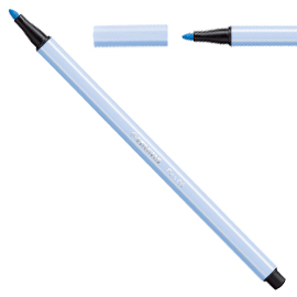 Pennarello stabilo pen 68/11 blu ghiaccio