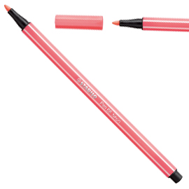 Pennarello stabilo pen 68/040 rosso fluo