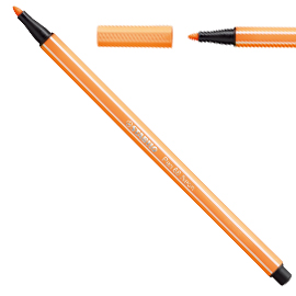 Pennarello stabilo pen 68/054 arancio fluo