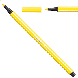 Pennarello stabilo pen 68/24 giallo limone