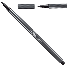 Pennarello stabilo pen 68/97 grigio freddo scuro