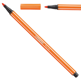Pennarello stabilo pen 68/30 vermiglio pallido