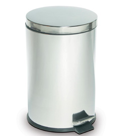 Pattumiera con pedale acciaio inox 20lt stilcasa