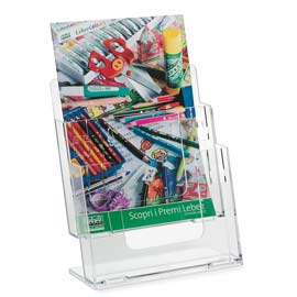 Portadepliant componibili 2 tasche a4 da banco e parete art.5027
