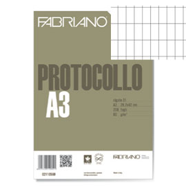 Protocollo a4 commerciale 200fg 60gr fabriano