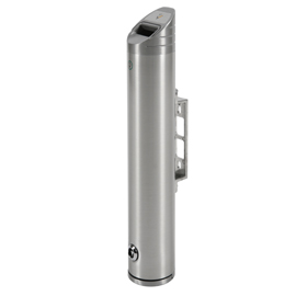 Portacenere inox da muro h 48cm