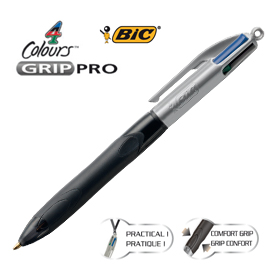 Penna sfera scatto 4colors grip pro 1,0mm bic