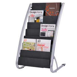 Portariviste da terra 58x50x93cm - 8 tasche alba