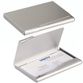 Porta biglietti visita in alluminio business card box