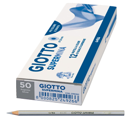 Pastello supermina monocolore argento 50