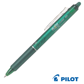 Penna sfera a scatto frixionball clicker 0,7mm verde pilot
