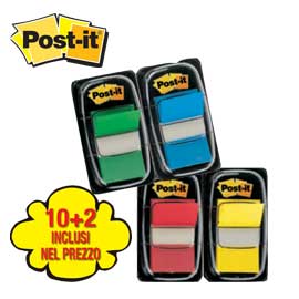 Promo pack 10+2 post-it index 680 colori ass.