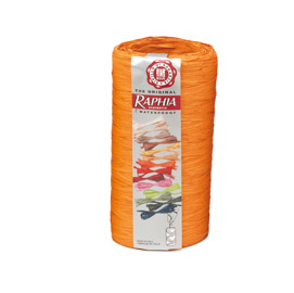 Pack nastro raphia syntetic 200mt arancio 31 bolis