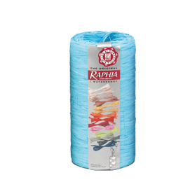 Pack nastro raphia syntetic 200mt azzurro pervinca 25 bolis