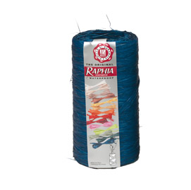 Pack nastro raphia syntetic 200mt blu 14 bolis