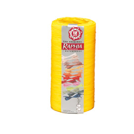 Pack nastro raphia syntetic 200mt limone 22 bolis