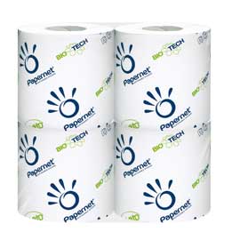 Pacco 4rt carta igienica 2veli classica 27,5mt 250 strappi biotech