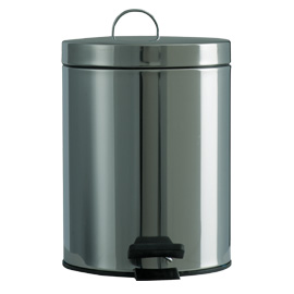 Pattumiera 5lt a pedale in acciaio inox