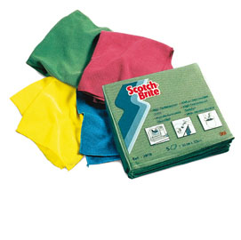 Panno microfibra 36x32cm rosso - per sanitari - scotch brite®2010