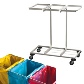 Portasacco mobile triflux 3x100lt