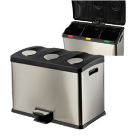 Pattumiera a pedale multiflux 3x12lt