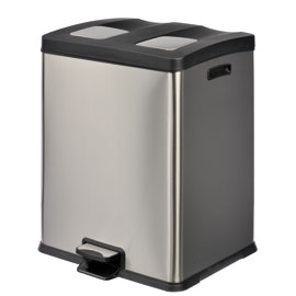 Pattumiera a pedale multiflux 2x30lt