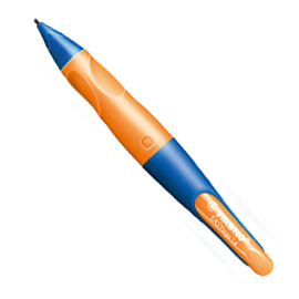 Portamine stabilo easyergo 1,4mm + 3 mine per destromani ultramarine/orange