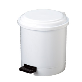 Pattumiera a pedale ruf in ppl bianco 3lt
