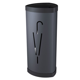 Portaombrelli in metallo nero h60cm alba