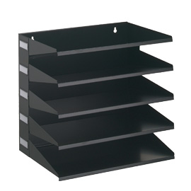 Portadocumenti sorter rack 5 scomparti nero durable