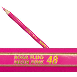 Pastello supermina monocolore fluo rosa 53