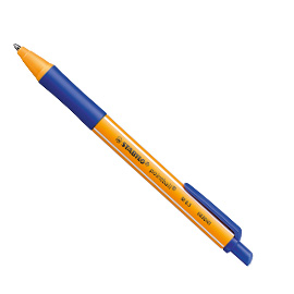 Penna a sfera a scatto pointball® green stabilo 0,5mm blu