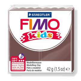 Pasta polimerica fimo kids 42gr marrone 7